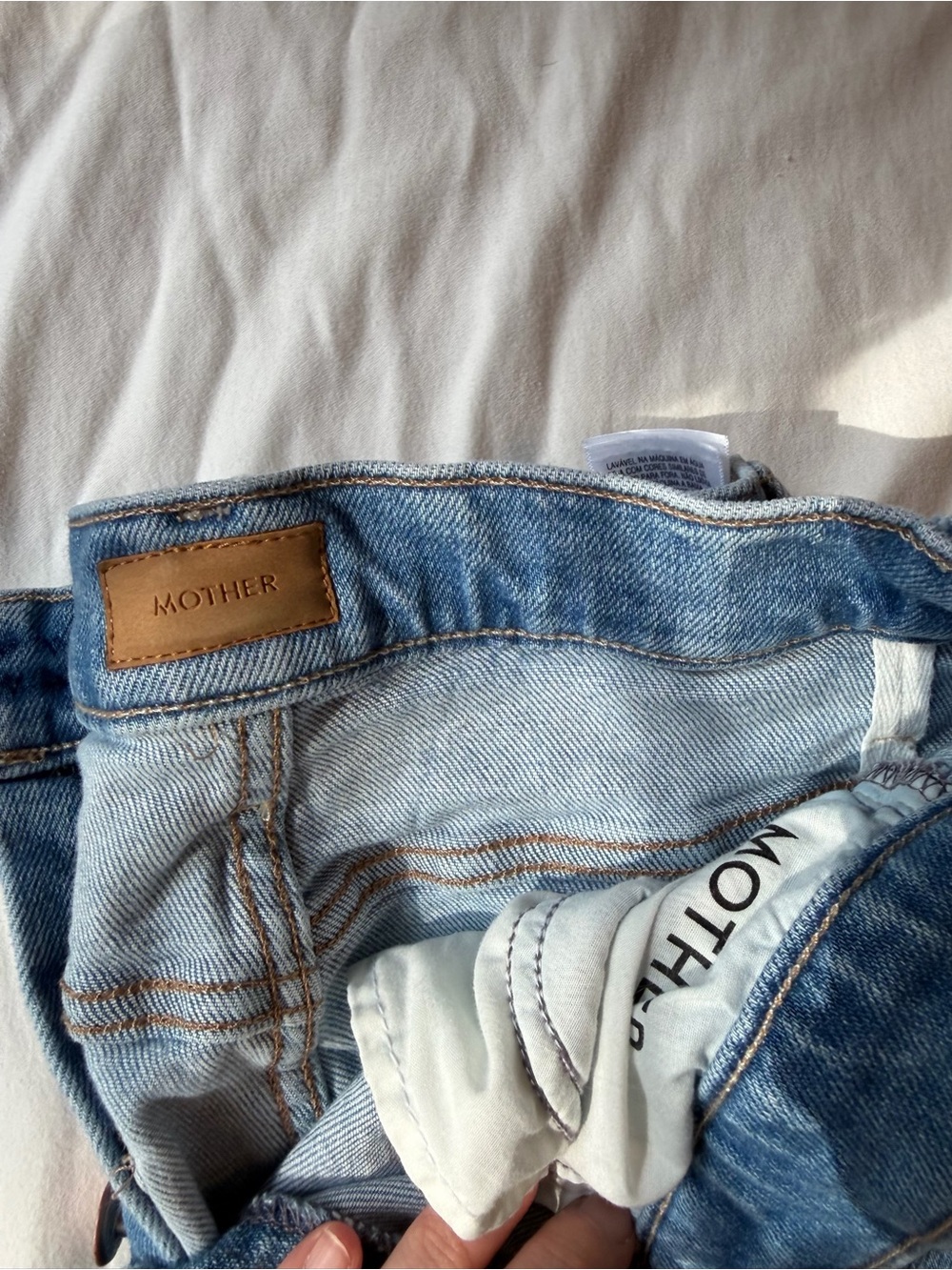 MOTHER Light Blue Denim Jeans - Picture 2 of 4